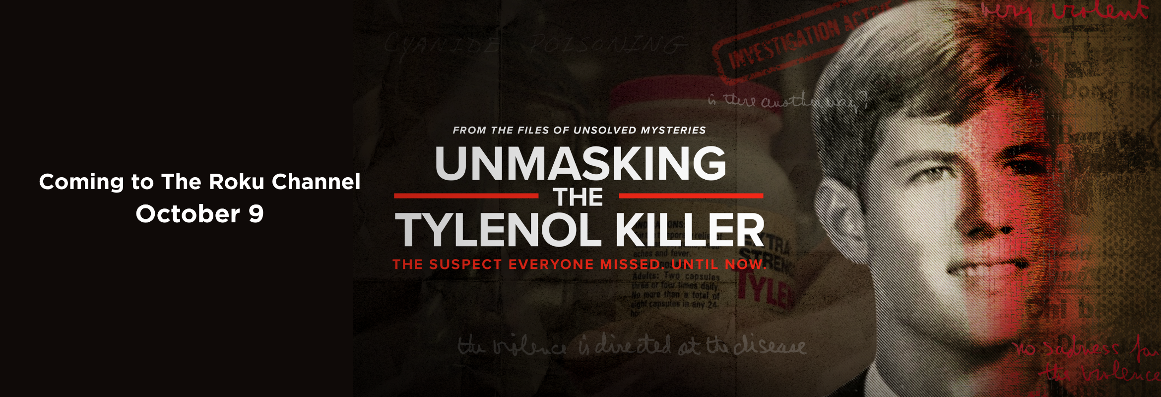 Unmasking The Tylenol Killer coming to The Roku Channel October 9