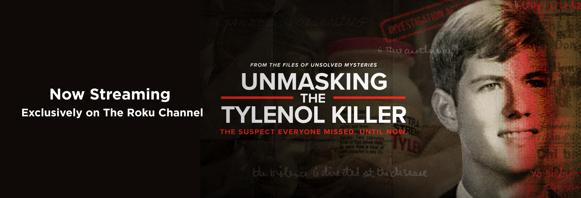 Unmasking the Tylenol Killer now available on The Roku Channel