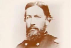 A tintype portrait of Lt. Col. James Freeman Curtis