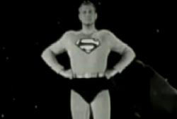 George Reeves in the Superman costume.