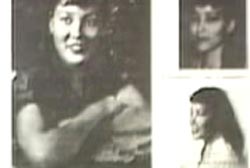 Three different flyers with photos of Elizabeth Campbell on them.