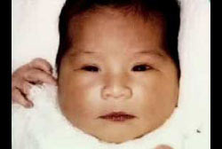 A baby photo of Jacqueline Castaneda.