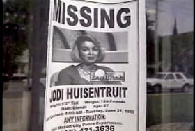 A missing poster for Jodi Huisentruit.