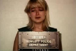 A mugshot of Darlie from the Rowlett Police Department.
