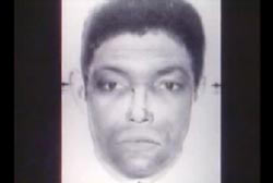 Composite sketch of an african american male with dark hair