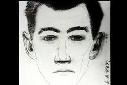 Composite sketch of a caucasian man with big ears