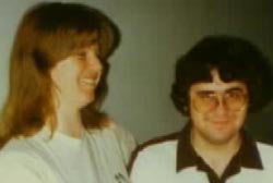 Linda Sohus laughing next to John Sohus