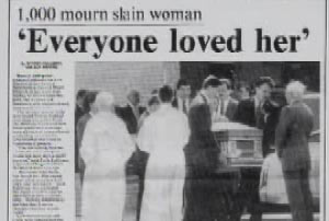 News Article that reads 'Everyone Loved Her'