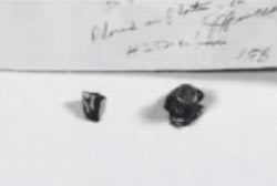 Two recovered bullets that were fired at Martin Luther King
