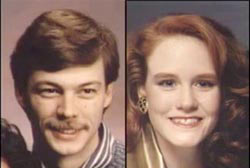 Left: Smiling Michael Johnston with a mustache, Right: Smiling Rochelle Robinson