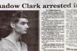 New's article titled 'Shadow Clark arrested-'