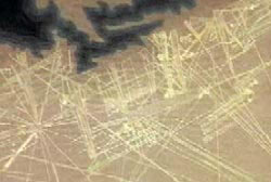 All the etched outlines in the Nazca Plateau
