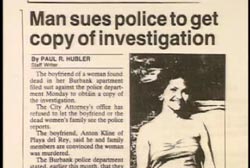 New's Article titled 'Man sues police to get copy of Investigation