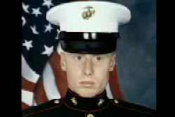 David Cox in full marine uniform