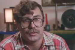 Gabriel Carrillo known as "Caradoc" wearing glasses and a mustache