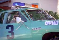 Police cruiser that picked up Mario for disorderly conduct