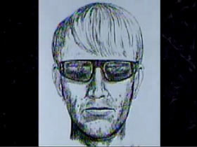 Police Sketch of a Caucasian man with light hair and sunglasses