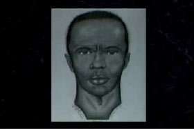 Police sketch of an African American Male